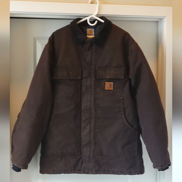 Carhartt Jacket Early 2000s Chocolate Brown XL Tall - Picture 6 of 10